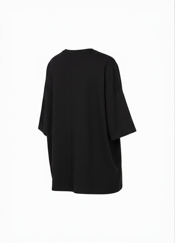 Black Boxy T-Shirt for Women