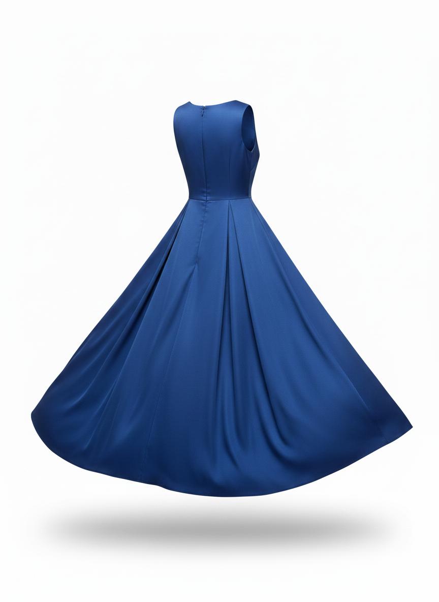 Blue Sleeveless Dress for Women