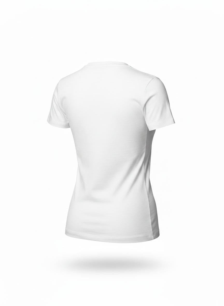 White Fitted T-Shirt for Women