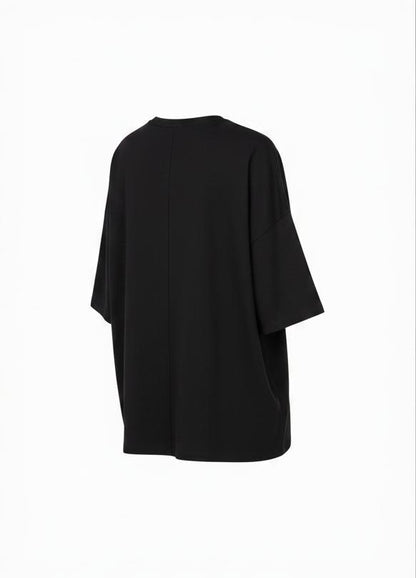 Black Boxy T-Shirt for Women