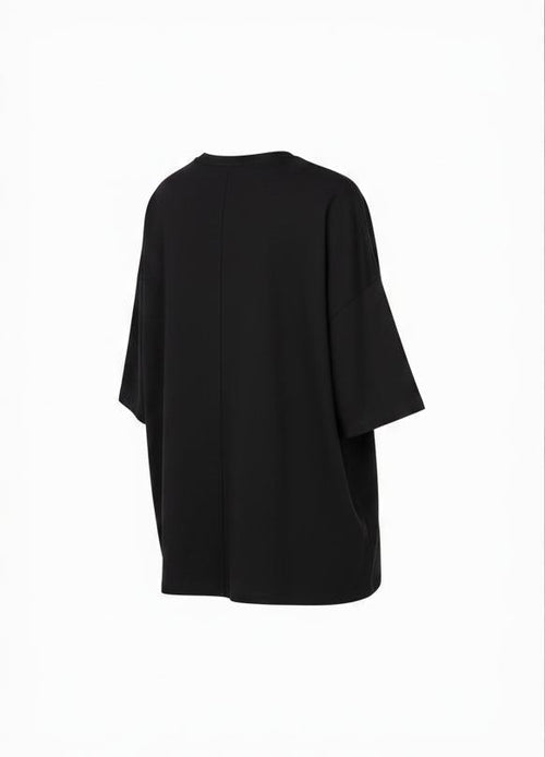 Black Boxy T-Shirt for Women