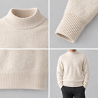 Alfie | Mock Neck Jumper with Ribbed Trims – COLLAGE