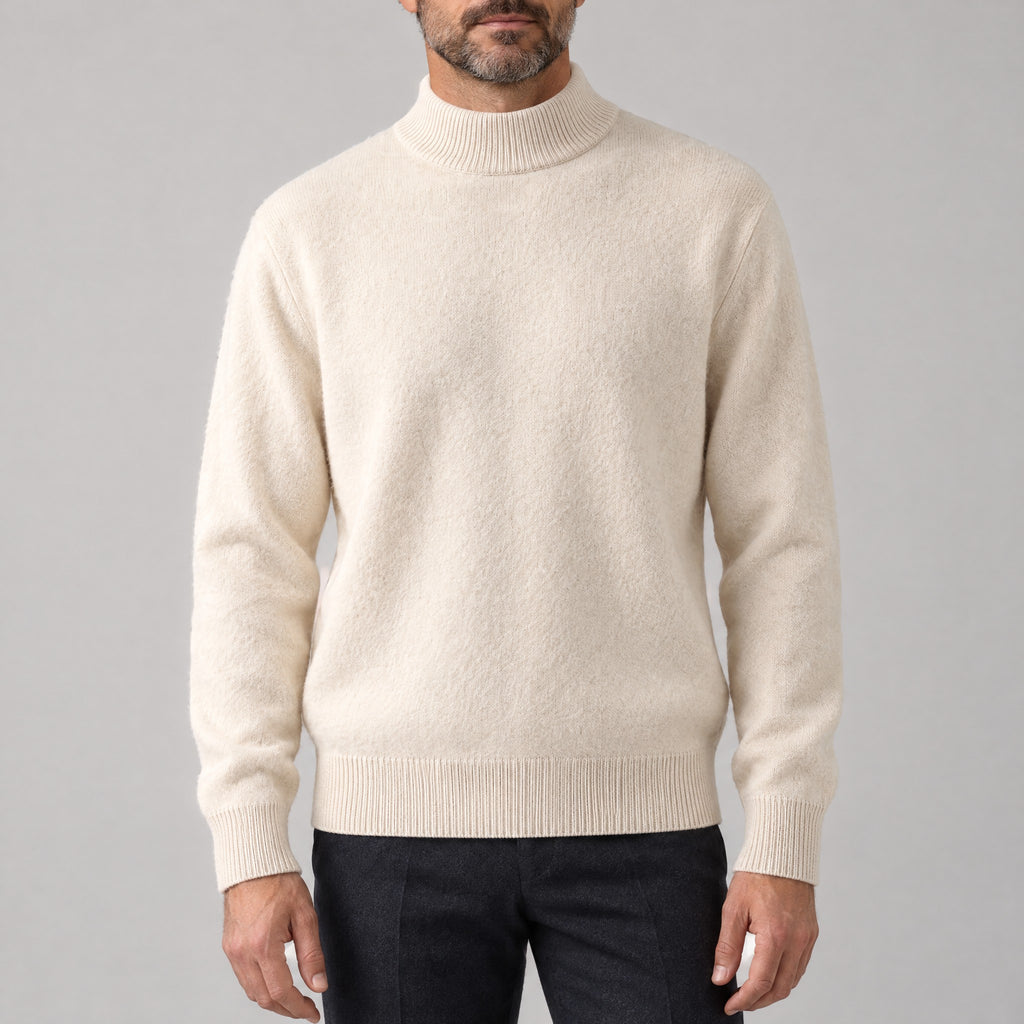 Alfie | Mock Neck Jumper with Ribbed Trims – ICP