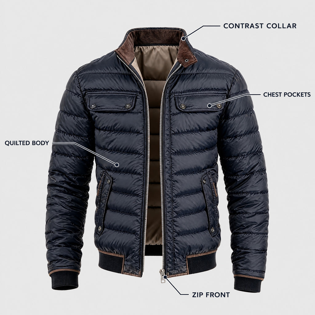 Arthur | Quilted Mid-Season Jacket – KEY