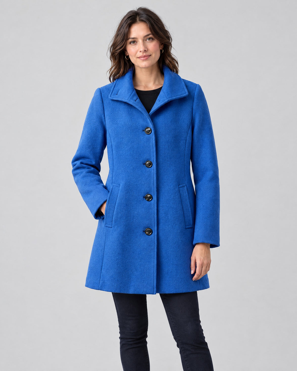Beatrix | Classic Heritage Overcoat – Blue