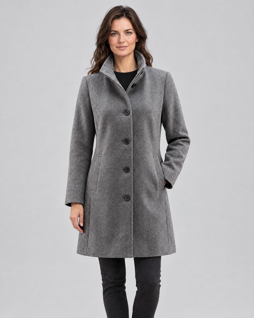Beatrix | Classic Heritage Overcoat – Grey