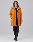 Beatrix | Classic Heritage Overcoat – Orange
