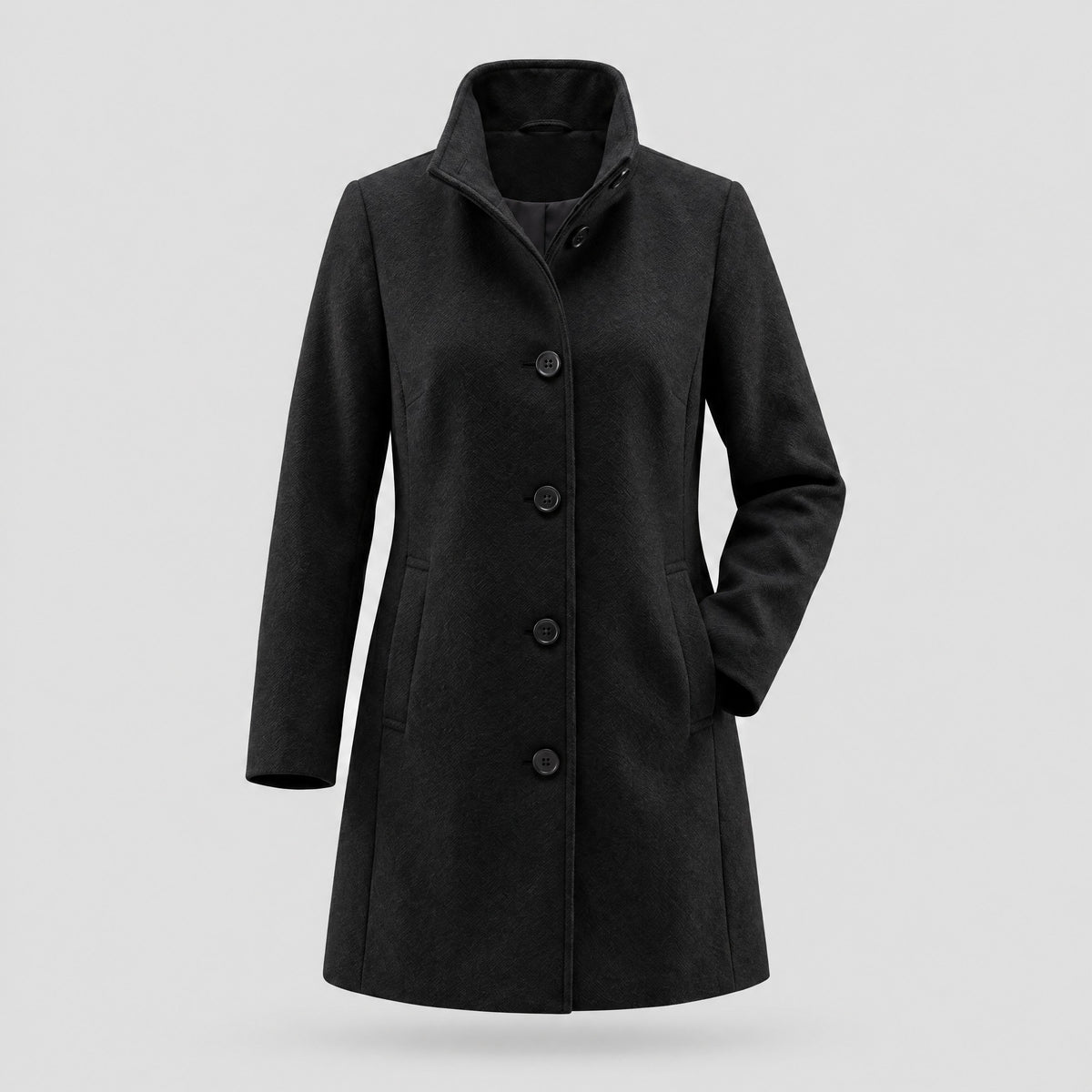Beatrix | Classic Heritage Overcoat – Black