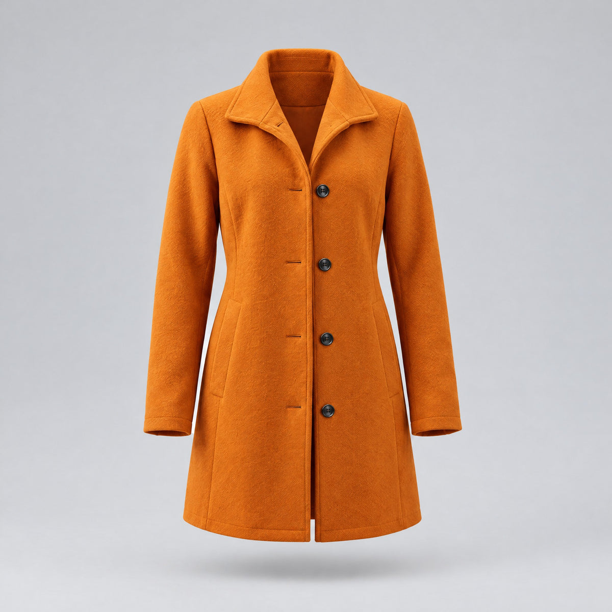 Beatrix | Classic Heritage Overcoat – Orange