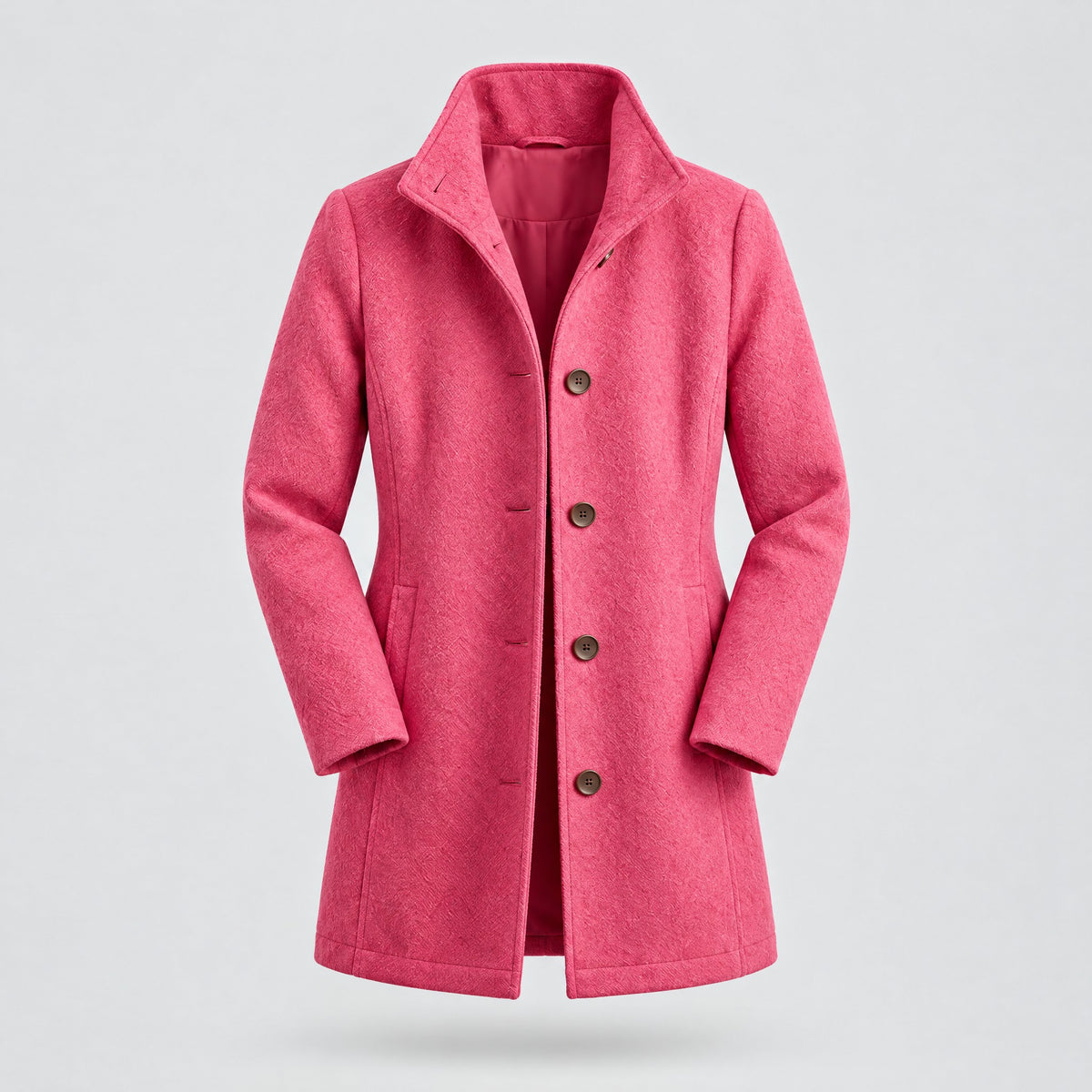 Beatrix | Classic Heritage Overcoat – Pink