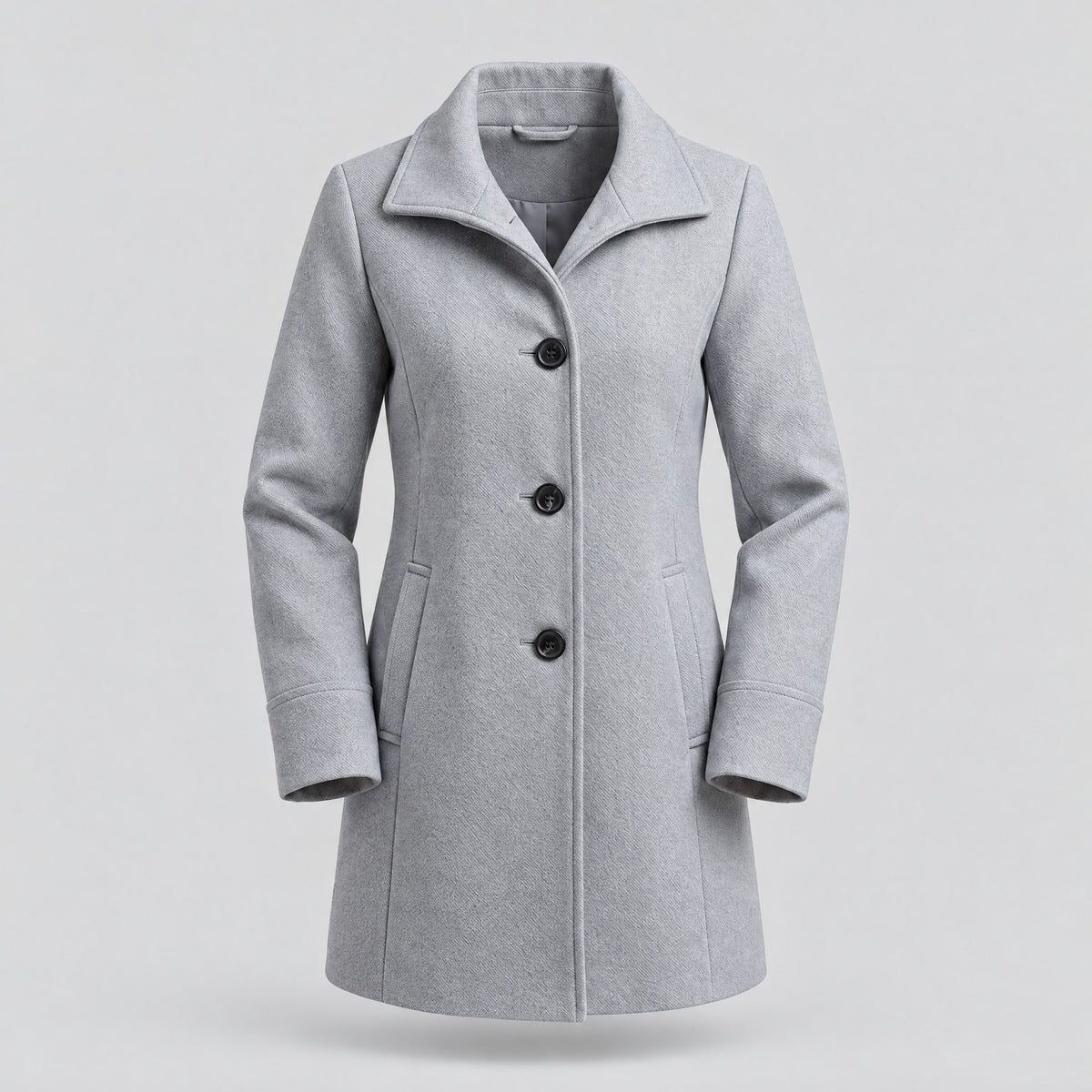 Beatrix | Classic Heritage Overcoat – Silver