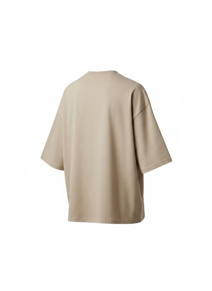Beige Relaxed T-Shirt for Men