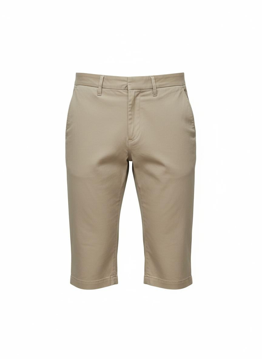 Beige Slim Short for Men
