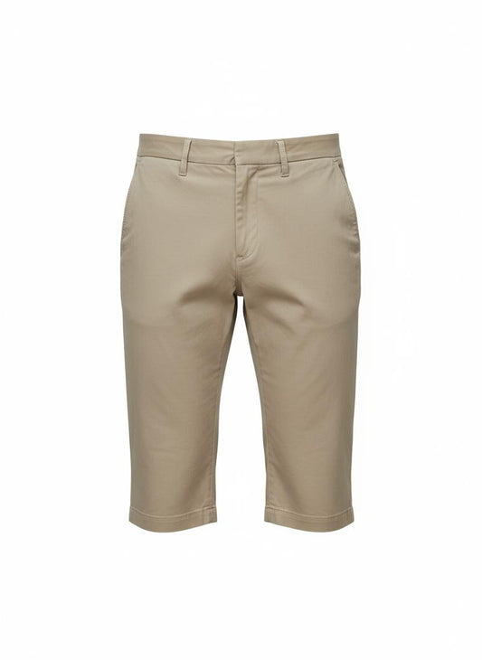 Beige Slim Short for Men