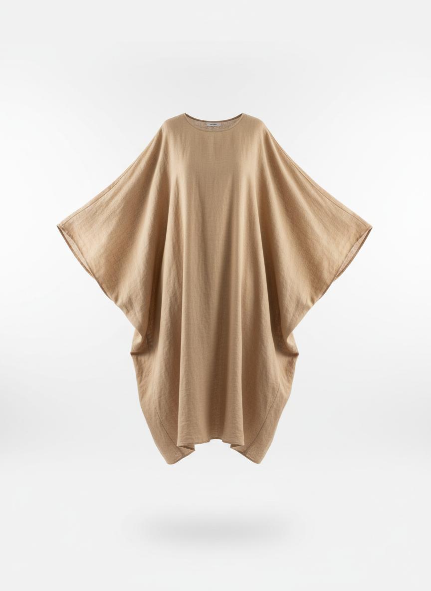 Beige Tunic Dress for Women