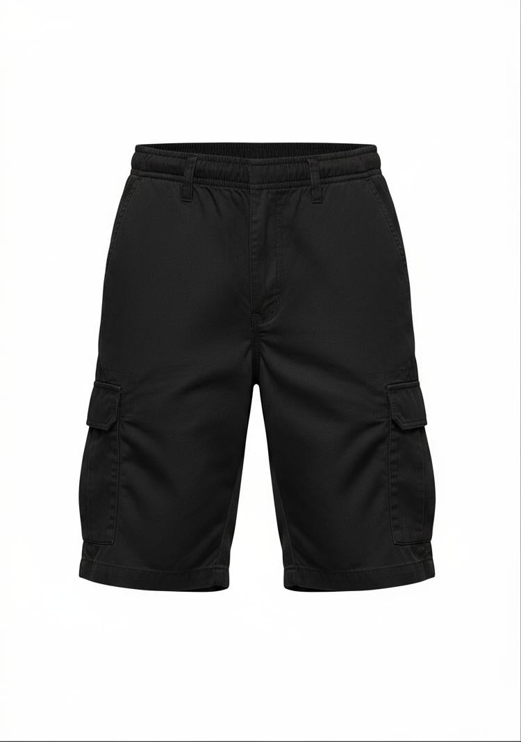 Black Cargo Short for Men