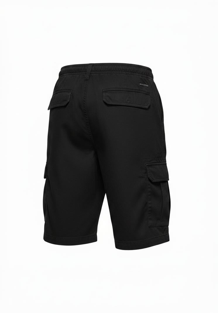 Black Cargo Short for Men