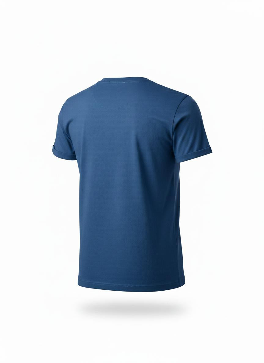 Blue V-Neck T-Shirt for Men