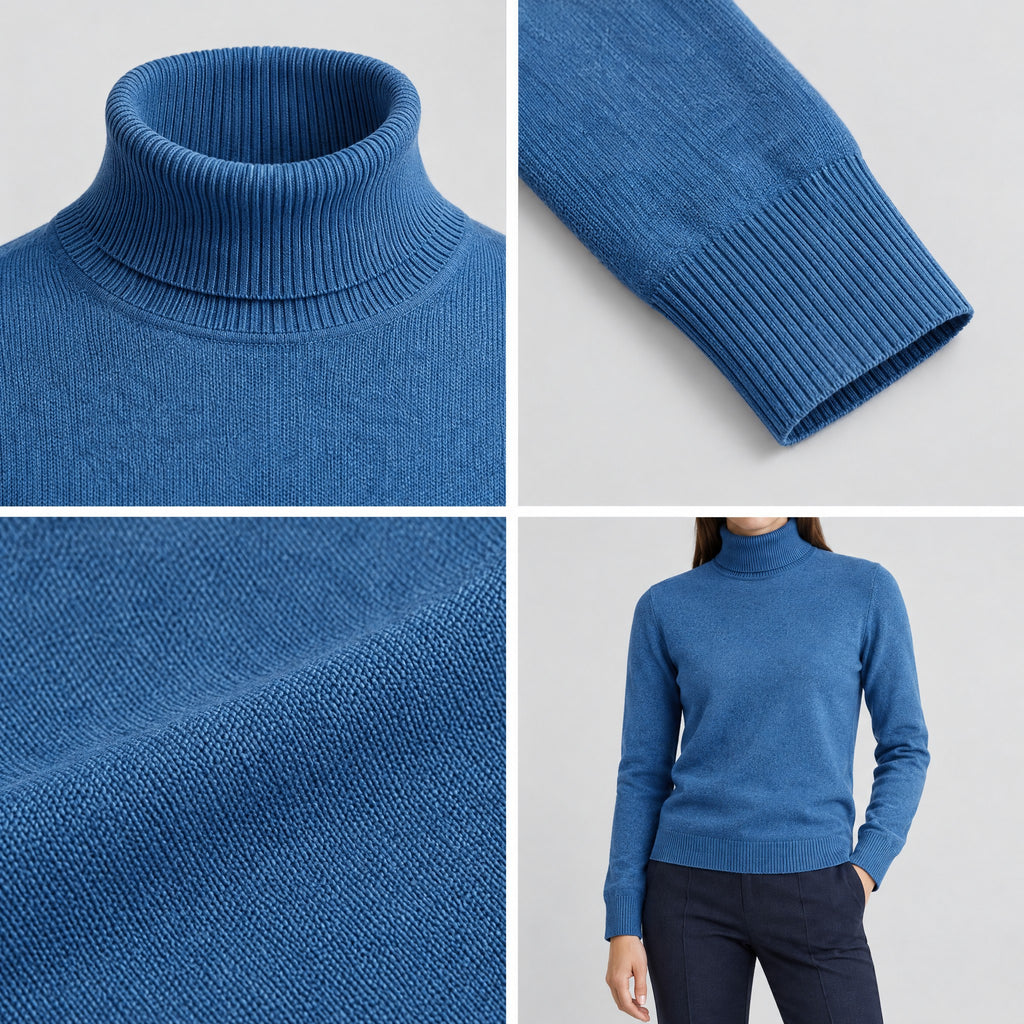 Clara | Fine Knit Turtleneck Jumper – COLLAGE