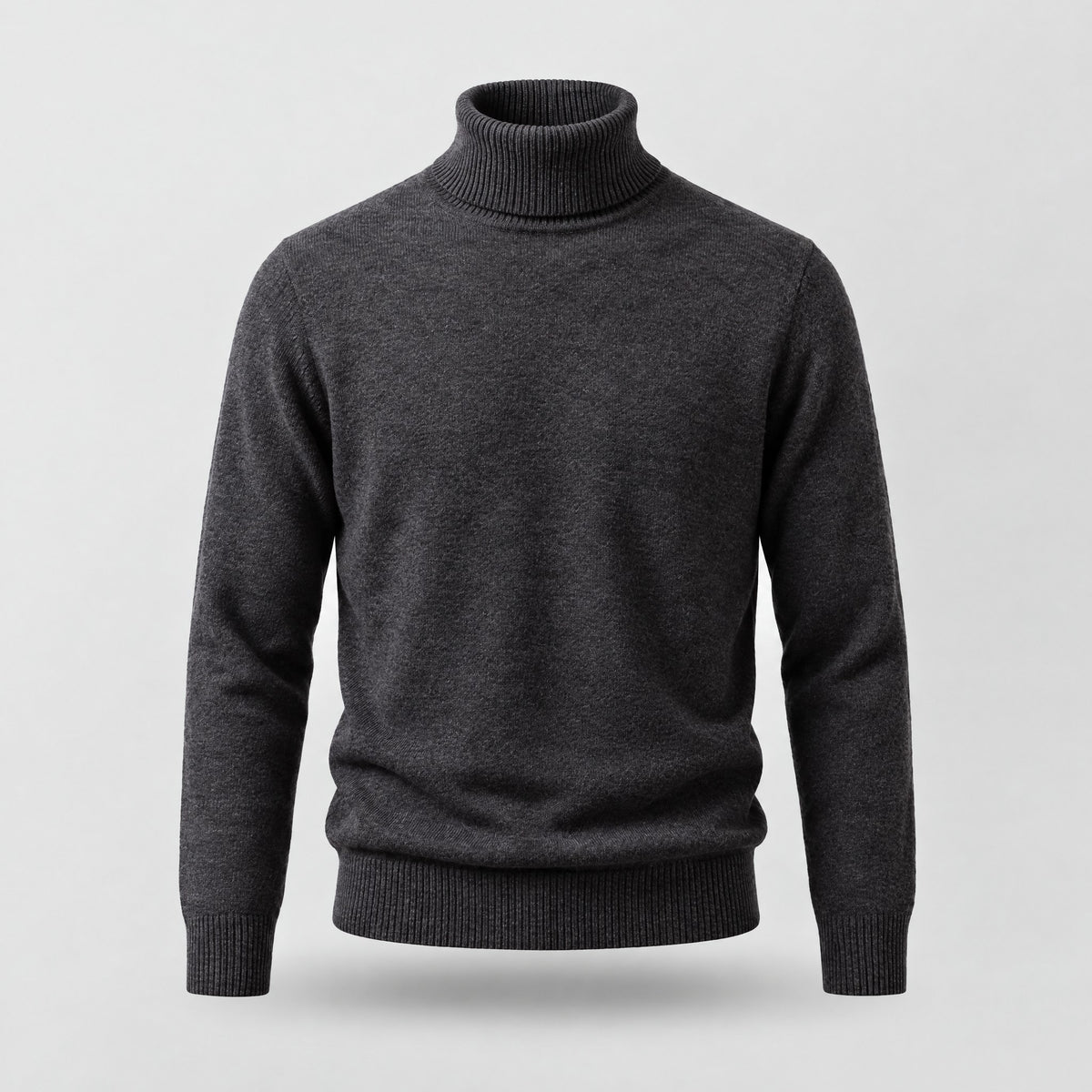 Clara | Fine Knit Turtleneck Jumper – Black