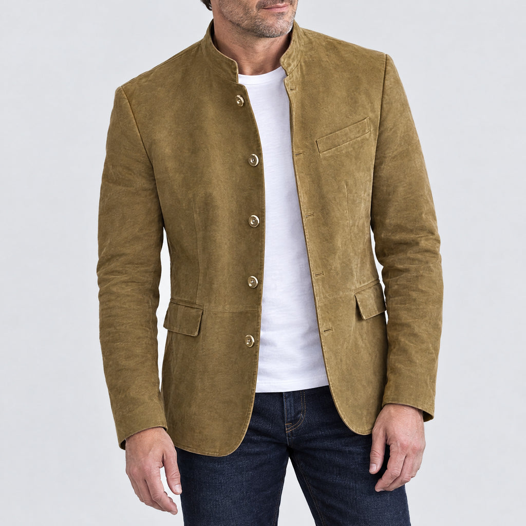 Percy | Stand Collar Five-Button Blazer – ICP