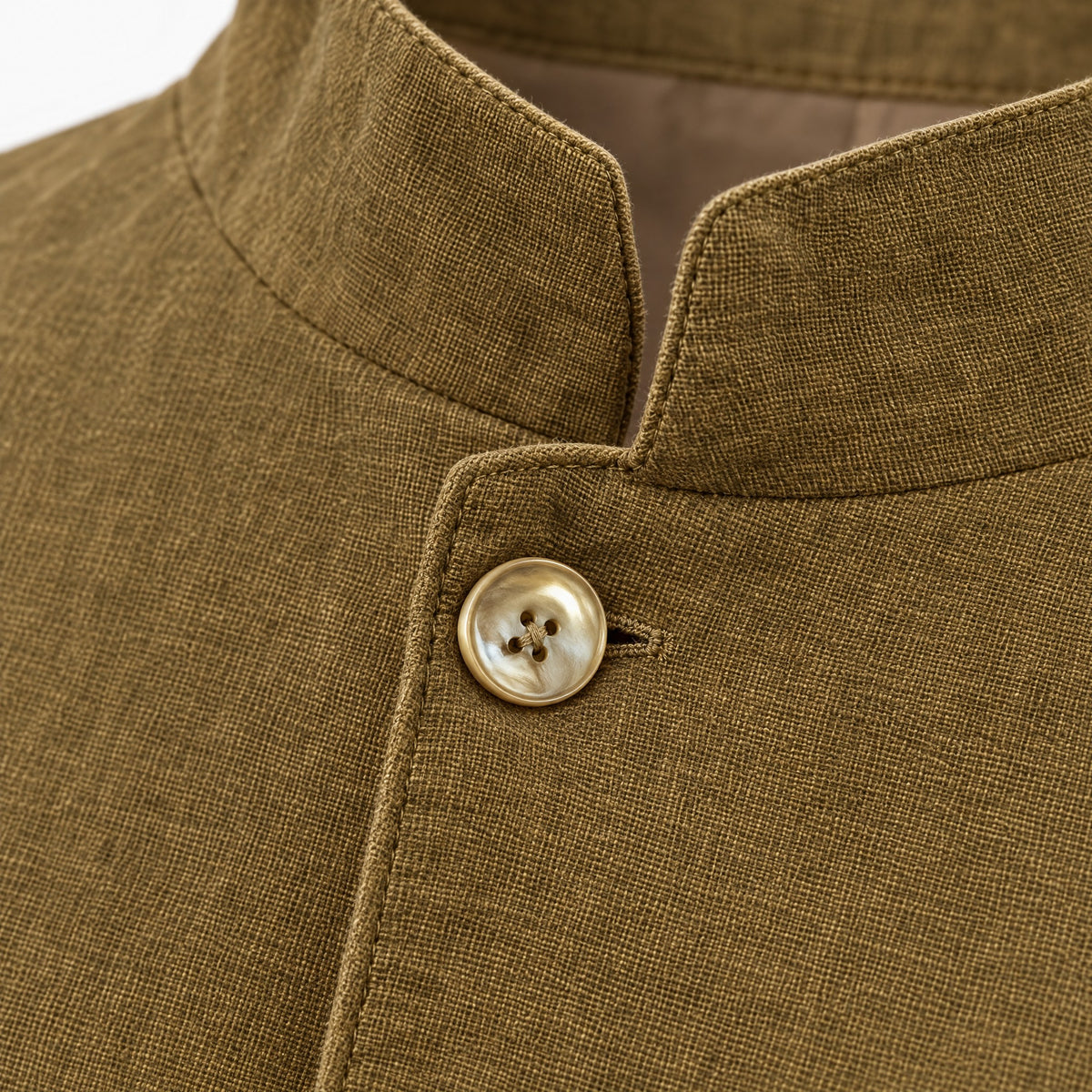 Percy | Stand Collar Five-Button Blazer – DETAIL