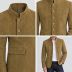 Percy | Stand Collar Five-Button Blazer – COLLAGE
