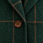 Florence | Checked Longline Coat – DETAIL