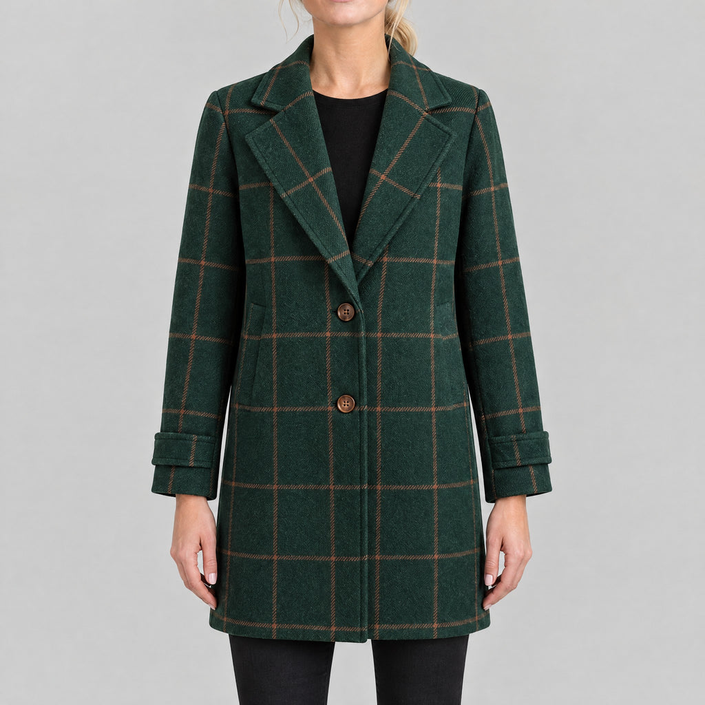 Florence | Checked Longline Coat – ICP
