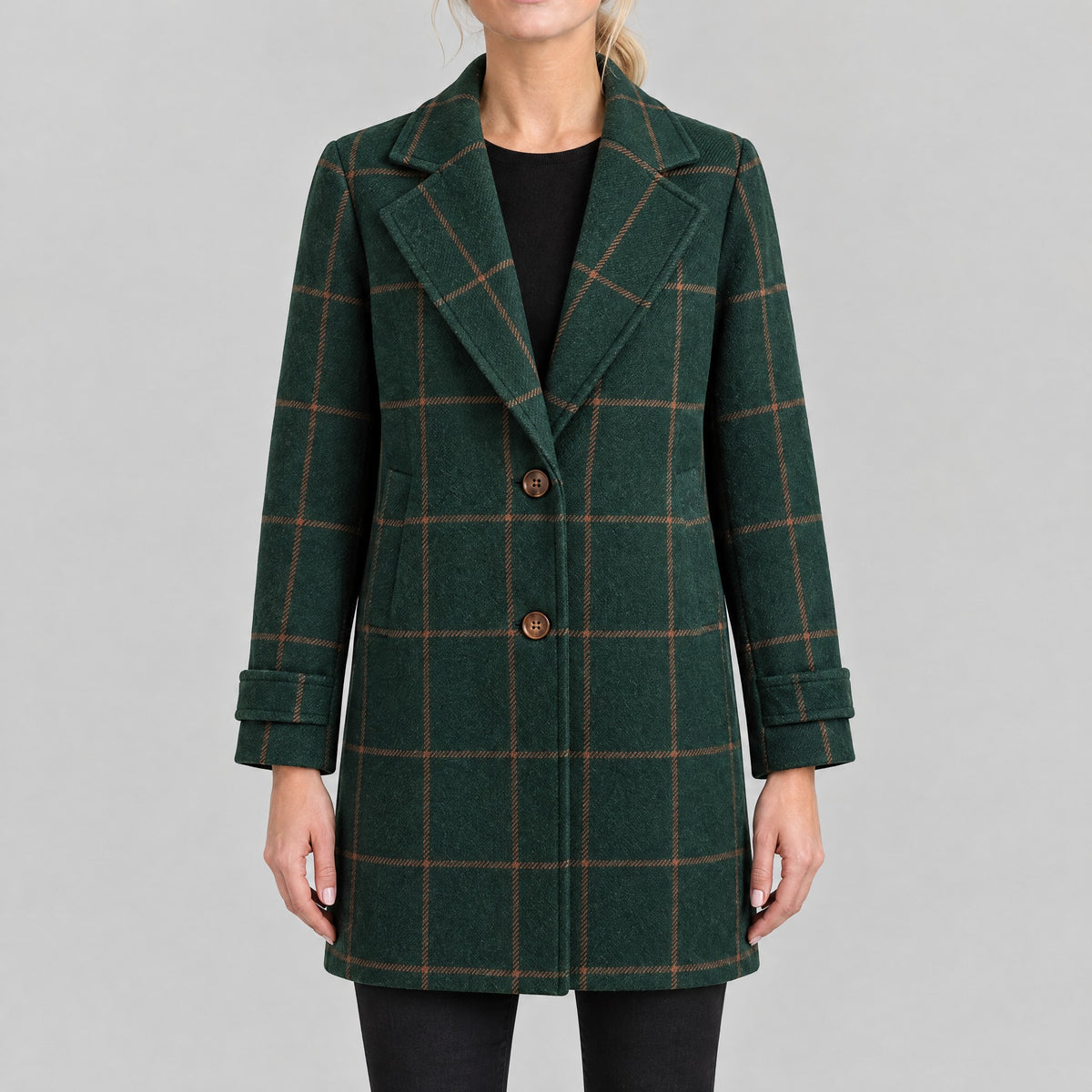 Florence | Checked Longline Coat – ICP