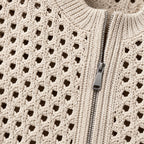 Harriet | Textured Knit Cardigan – DETAIL