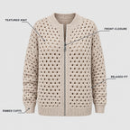Harriet | Textured Knit Cardigan – KEY