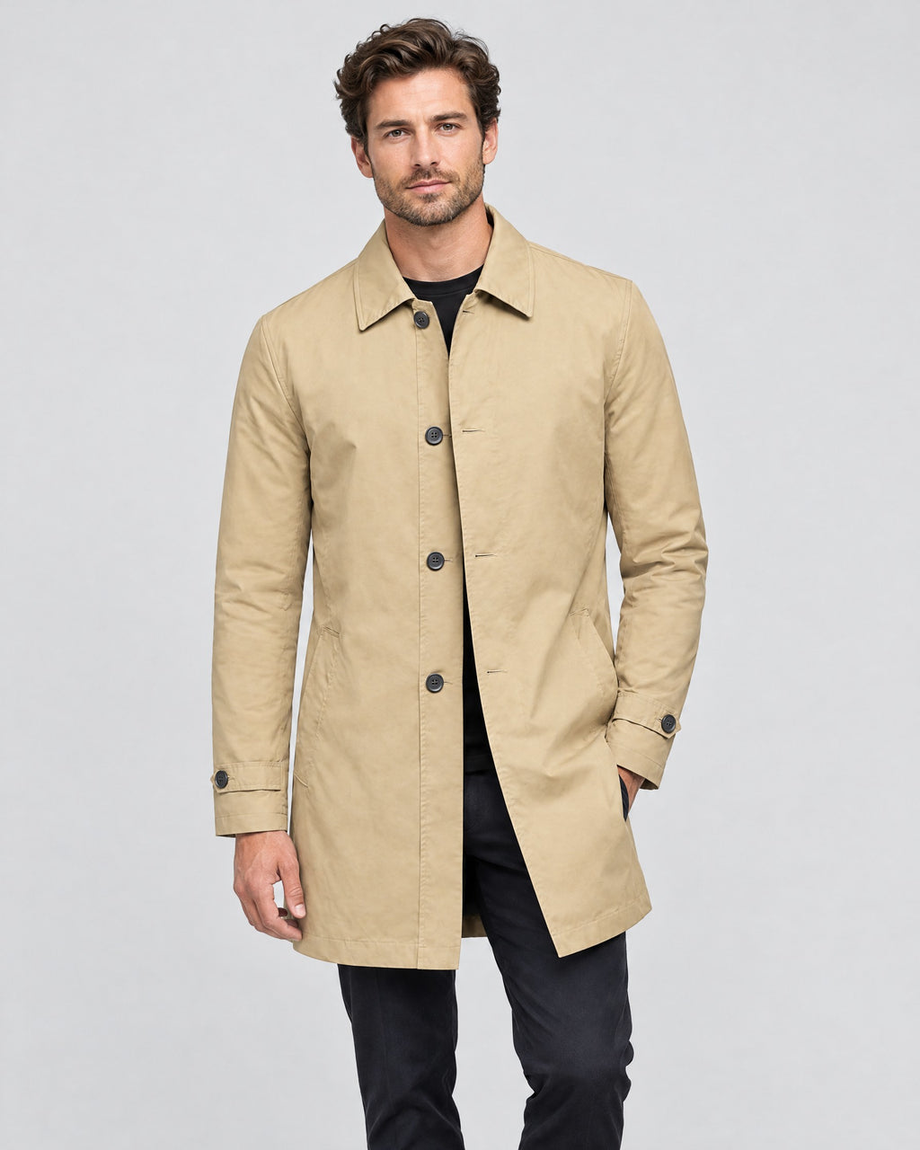 Oscar | Weather-Ready Insulated Coat – Beige