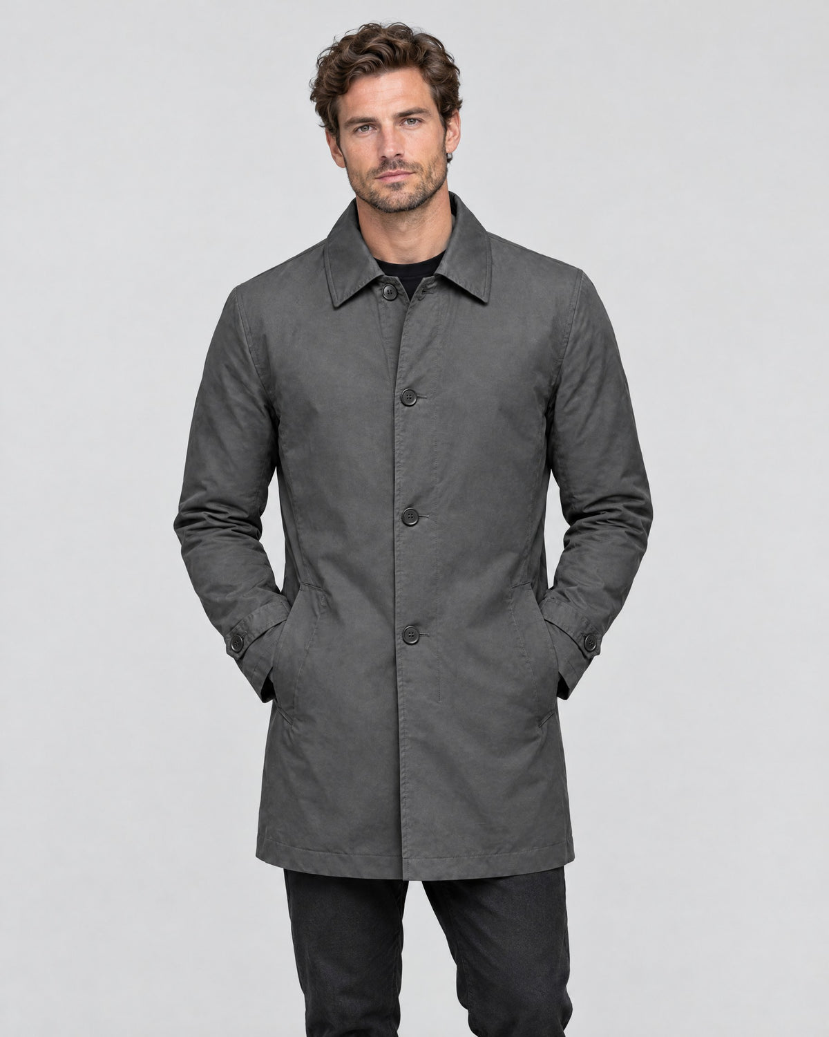 Oscar | Weather-Ready Insulated Coat – Grey