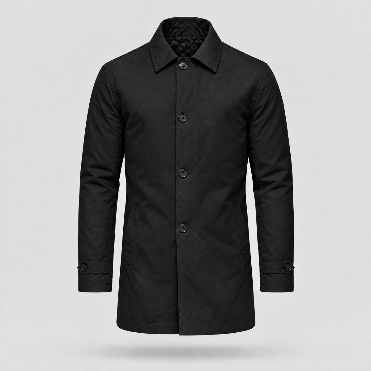 Oscar | Weather-Ready Insulated Coat – Black