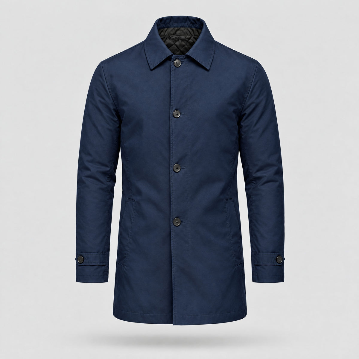 Oscar | Weather-Ready Insulated Coat – Navy Blue