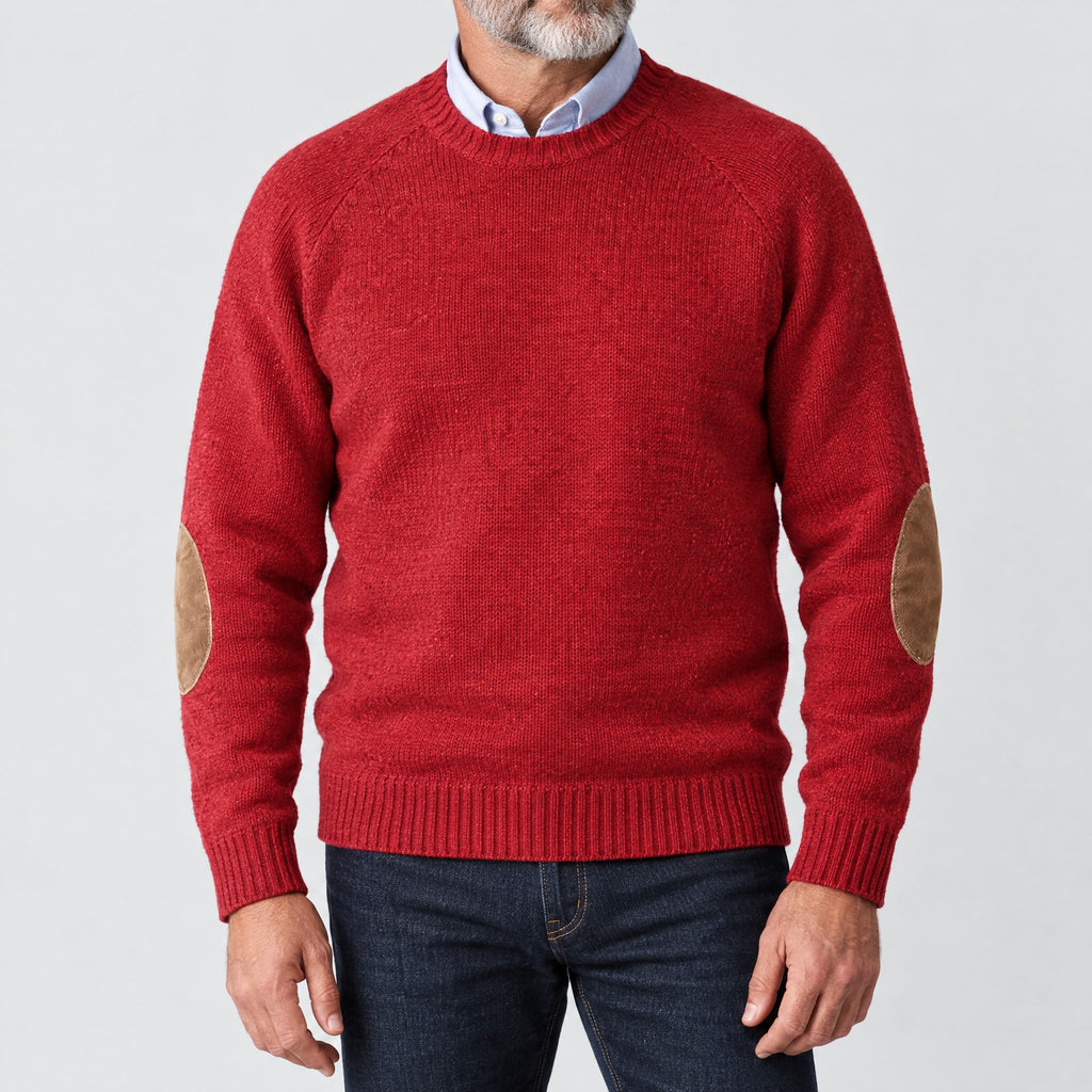 Stanley | Elbow Patch Crew Neck Sweater – ICP