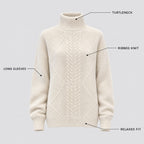 Tabitha | Turtleneck Knit Sweater – KEY