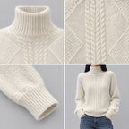 Tabitha | Turtleneck Knit Sweater – COLLAGE