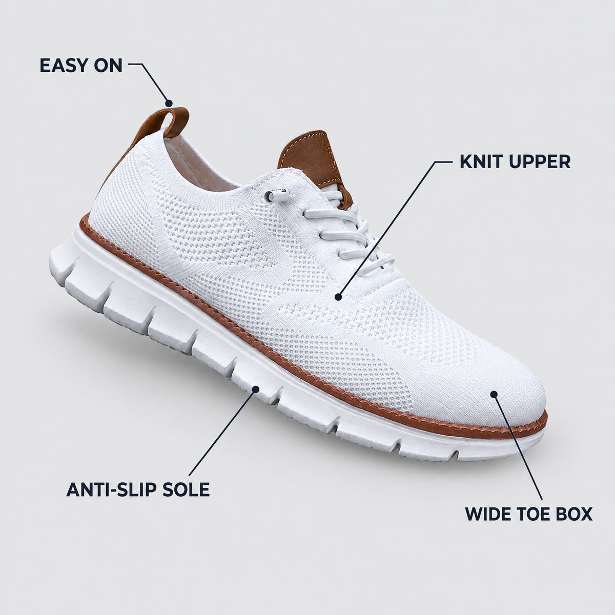 Walter | Wide-Toe Anti-Slip Walking Shoes – KEY
