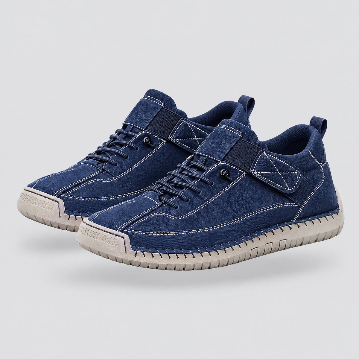 Mabel | Wide-Fit Slip-On Trainers – Blue