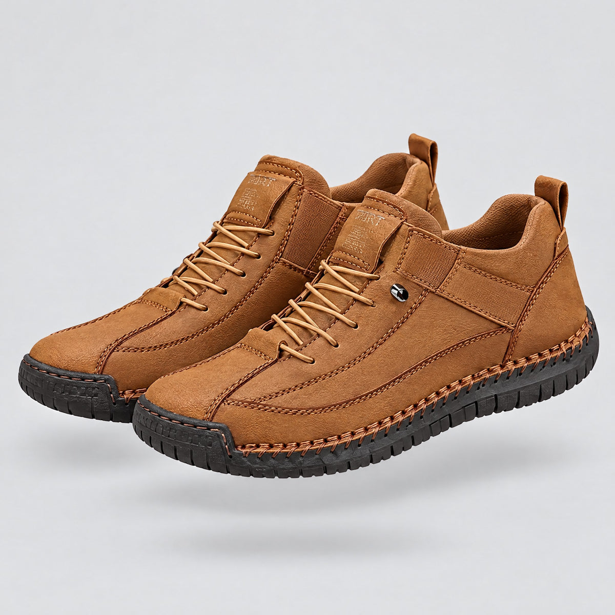 Mabel | Wide-Fit Slip-On Trainers – Khaki
