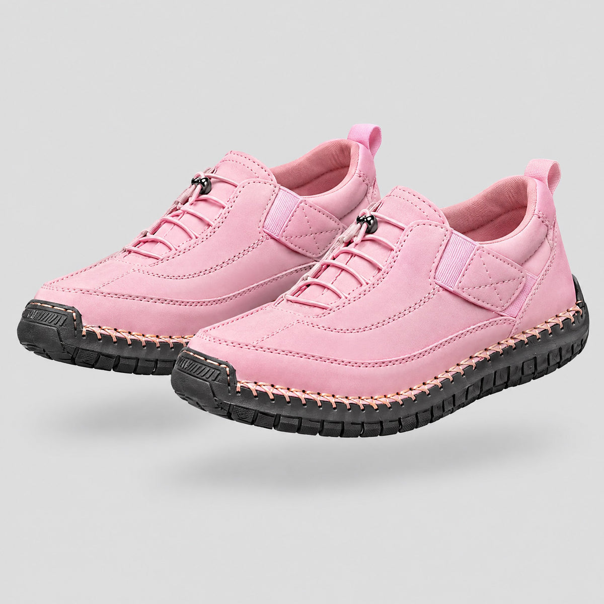 Mabel | Wide-Fit Slip-On Trainers – Pink