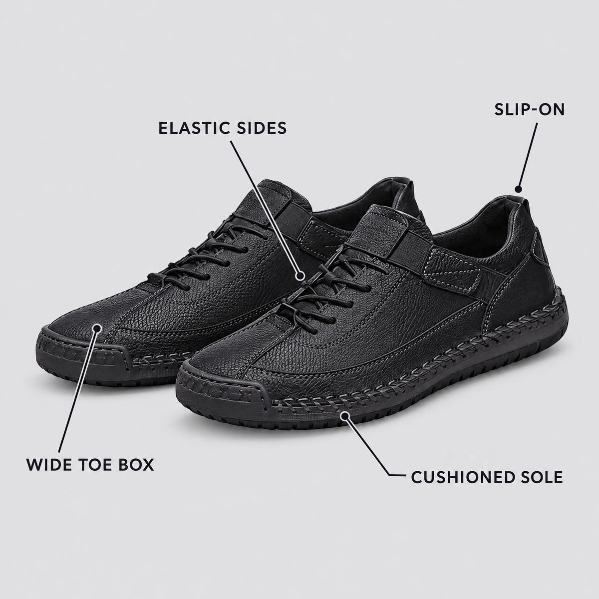 Mabel | Wide-Fit Slip-On Trainers – KEY