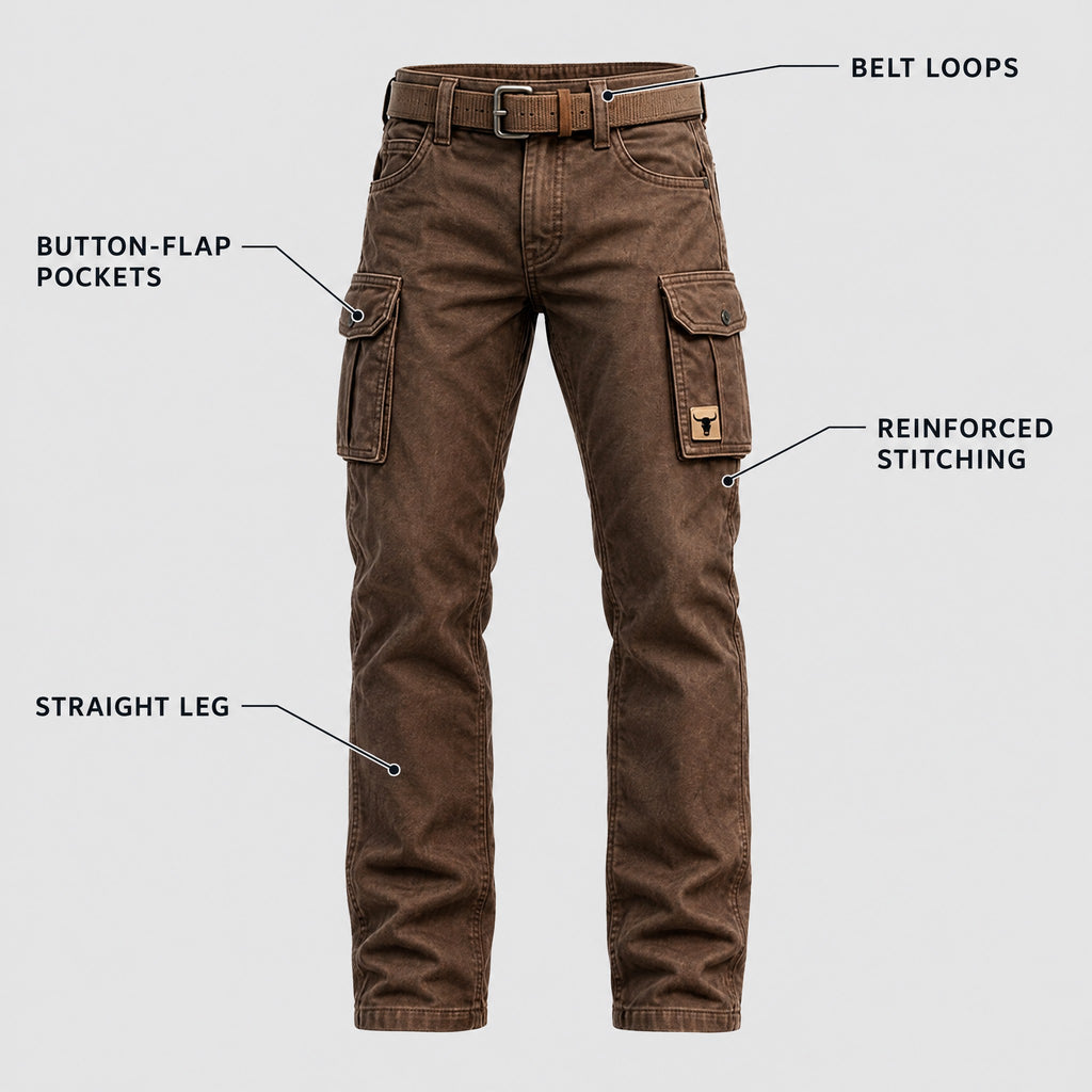 Gideon | Straight-Leg Cargo Trousers – KEY