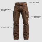Gideon | Straight-Leg Cargo Trousers – KEY