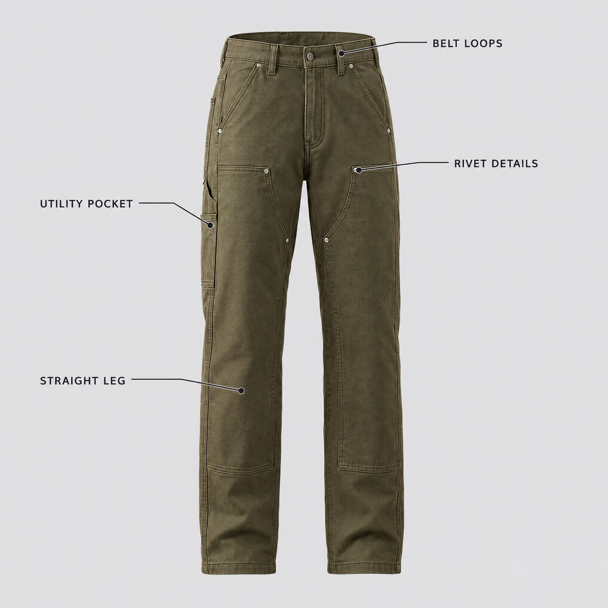 Humphrey | Straight-Leg Utility Trousers – KEY