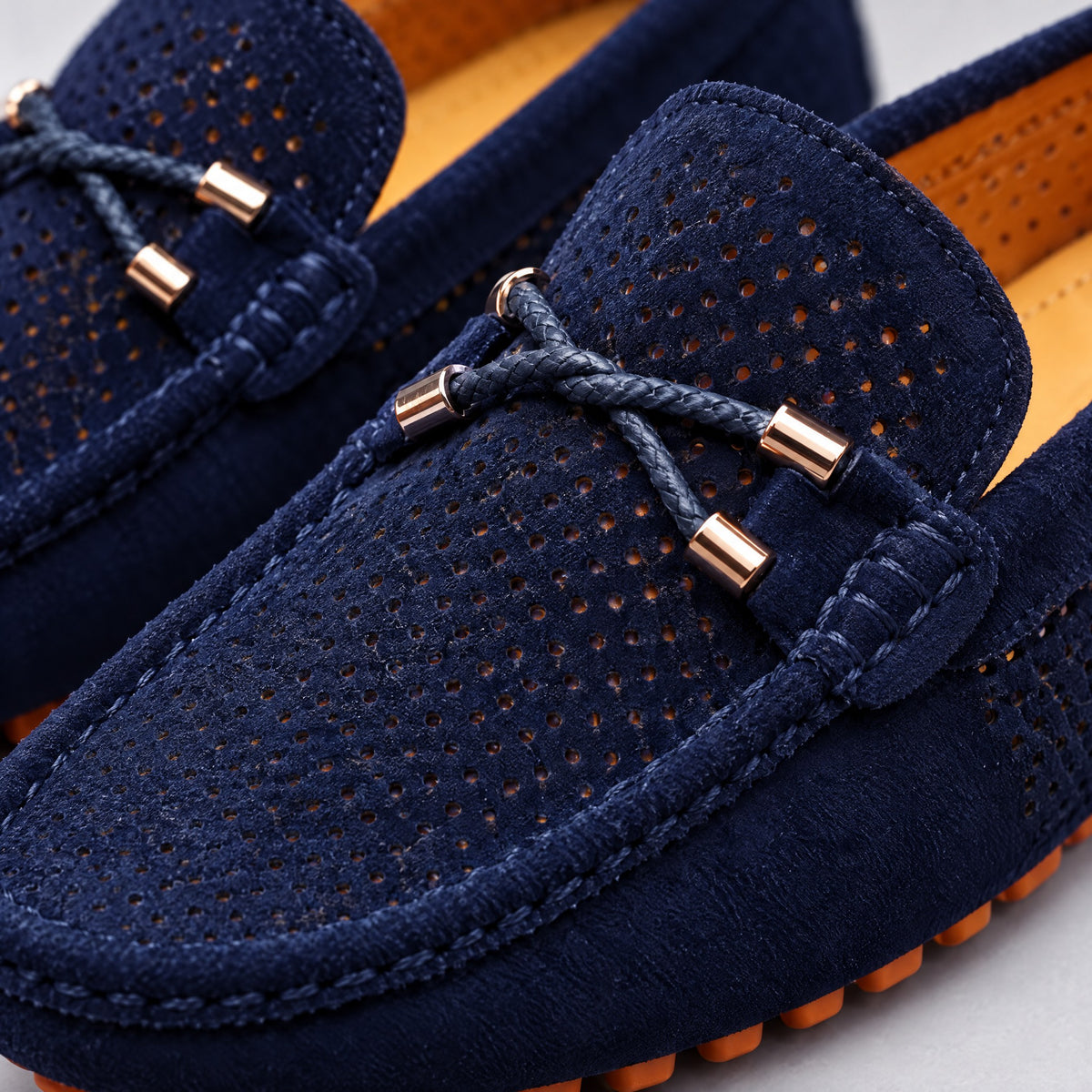 Lionel | Perforated Slip-On Loafers – DETAIL