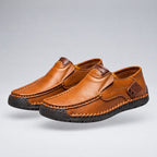 Louie | Slip-On Loafers With Elastic Goring – Light Brown