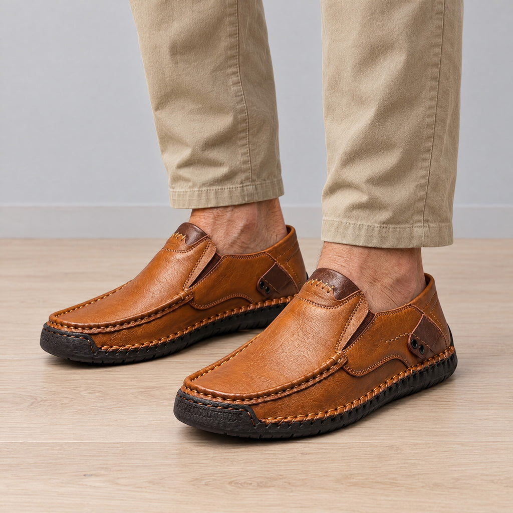 Louie | Slip-On Loafers With Elastic Goring – ICP